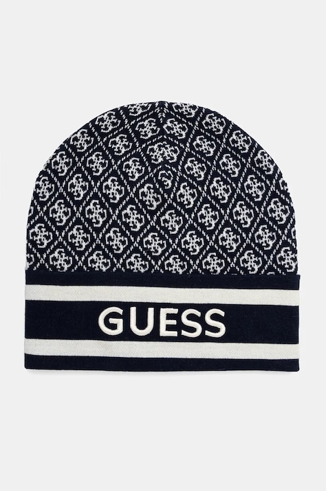 Čepice Guess SEVYN tmavomodrá barva, W4BZ21 Z3JD2