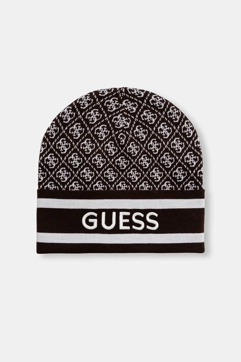 Guess czapka SEVYN kolor brązowy W4BZ21 Z3JD2