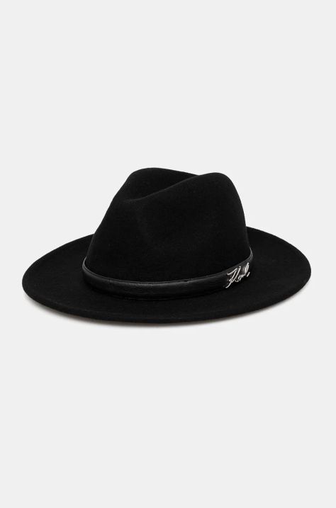 Karl Lagerfeld cappello in lana colore nero 246W3410