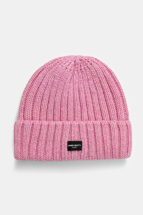 Miss Sixty berretto in lana colore rosa 6L4HJ8720000