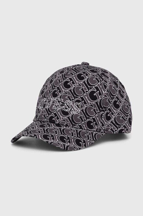 Guess șapcă din bumbac pentru copii culoarea negru, modelator, J4YZ00 WO08O