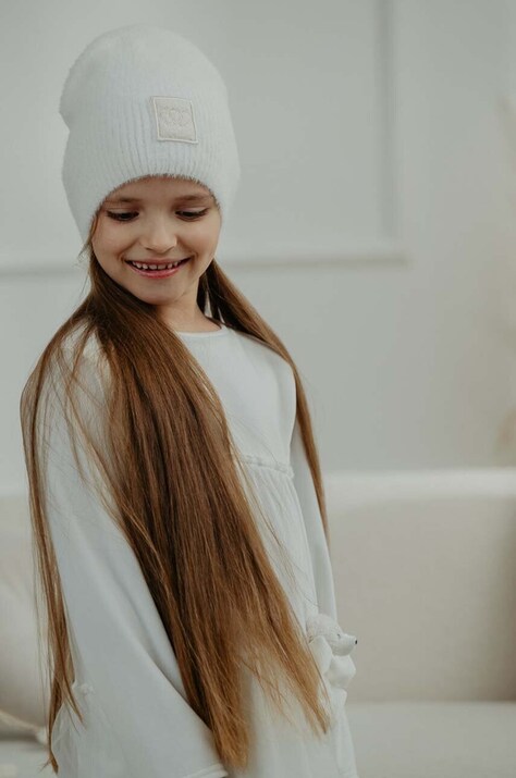 Дитяча шапка з домішкою вовни Jamiks LIZZY колір бежевий  JZH176