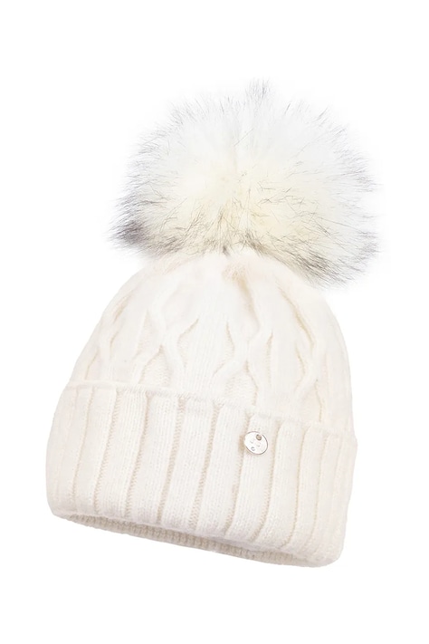 Παιδικό μάλλινο Σκούφος Jamiks PALMERA χρώμα: μπεζ, JZH342