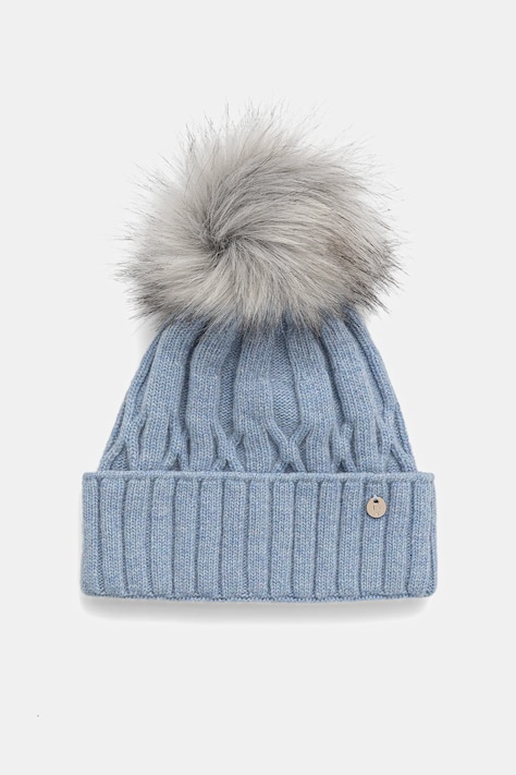 Detská vlnená čiapka Jamiks PALMERA modrá farba, JZH342