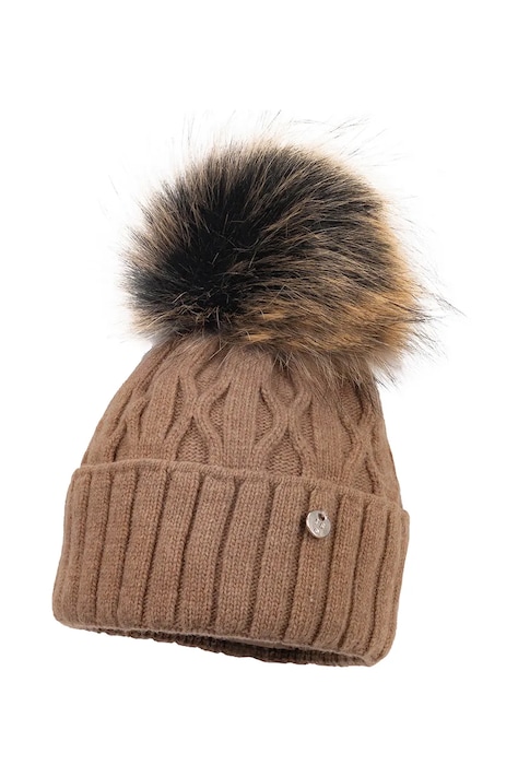Детская хлопковая шапочка Jamiks PALMERA цвет коричневый JZH342