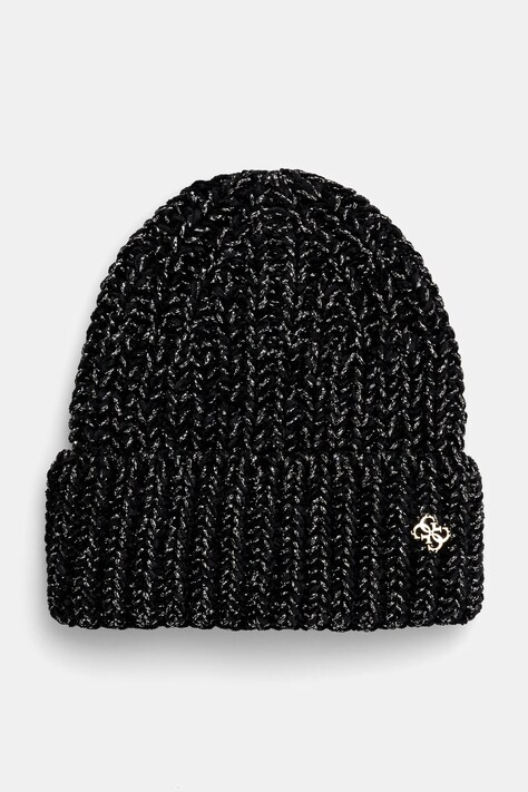 Guess caciula culoarea negru, din tricot gros, J4BZ47 Z2QQ0