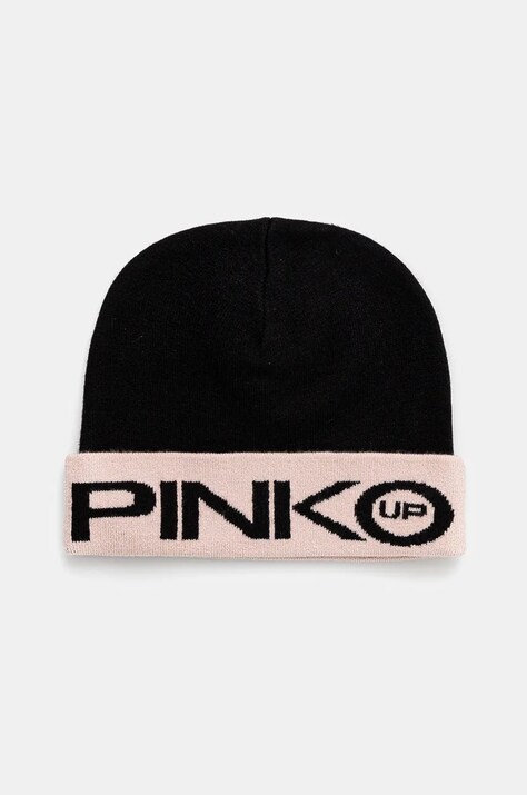 Pinko Up caciula copii culoarea negru, din tesatura neteda, F4PIBGHT130