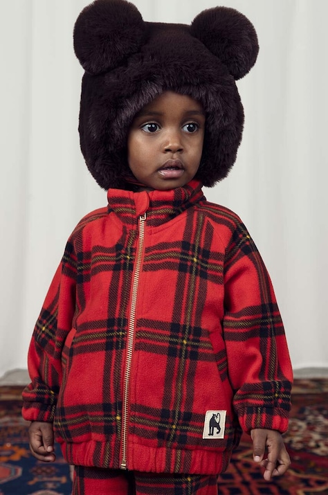 Дитяча шапка Mini Rodini колір коричневий  2476510816