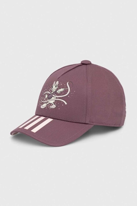 adidas Performance șapcă de baseball pentru copii LK MD CAP culoarea violet, cu imprimeu, IW1124