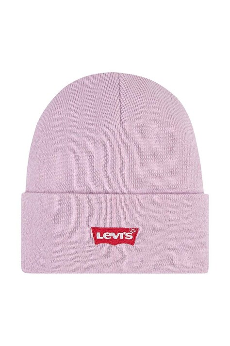 Детская шапка Levi's LAN LEVI'S CORE BATWING BEANIE цвет розовый  9A8620