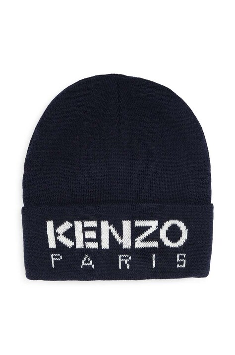 Kenzo Kids caciula copii culoarea albastru marin, K60604