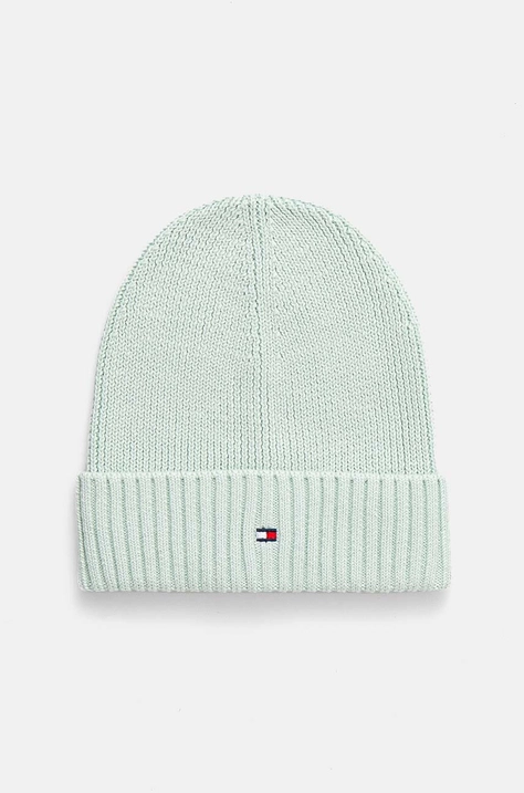 Tommy Hilfiger caciula de bumbac pentru copii culoarea turcoaz, bumbac, AU0AU01526