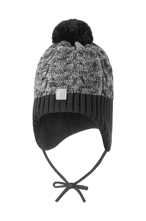 Otroška volnena kapa Reima Paljakka črna barva, 5300035B