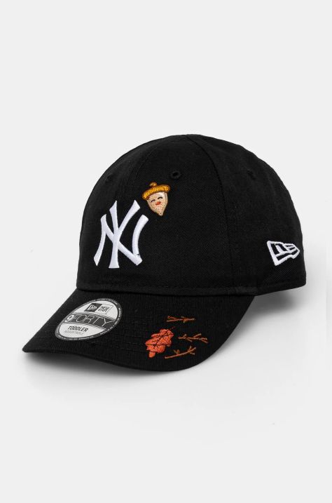 New Era cappello con visiera bambino/a NEW YORK YANKEES colore nero con applicazione 60565303