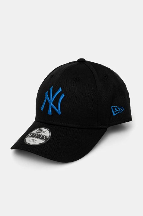 Παιδικό καπέλο μπέιζμπολ New Era NEW YORK YANKEES χρώμα: μαύρο, 60565300