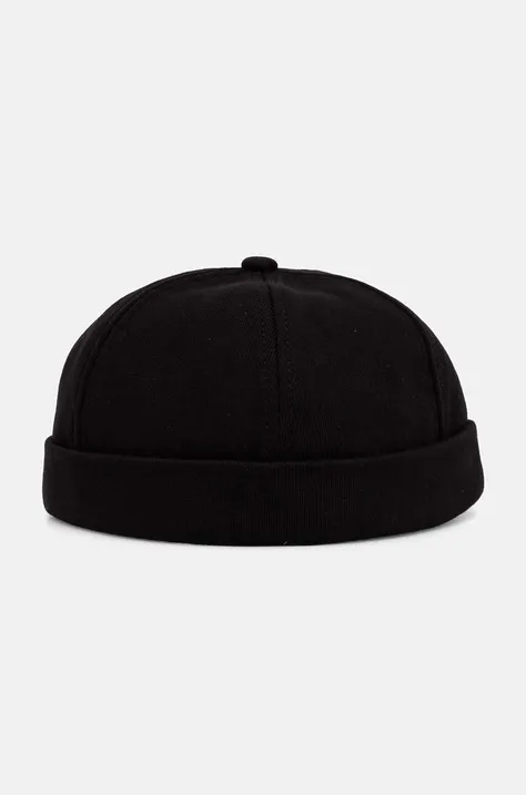 HUGO czapka kolor czarny z cienkiej dzianiny 50519200