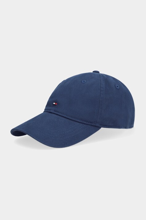 Хлопковая кепка Tommy Hilfiger цвет синий однотонная AM0AM12531