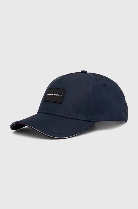 Tommy Hilfiger berretto da baseball colore blu navy con applicazione AM0AM12545