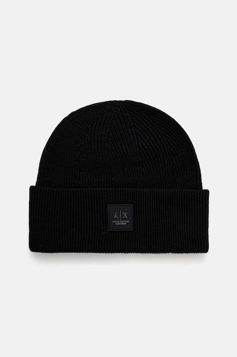 Шапка з домішкою вовни Armani Exchange колір чорний  XM000007 AF10135