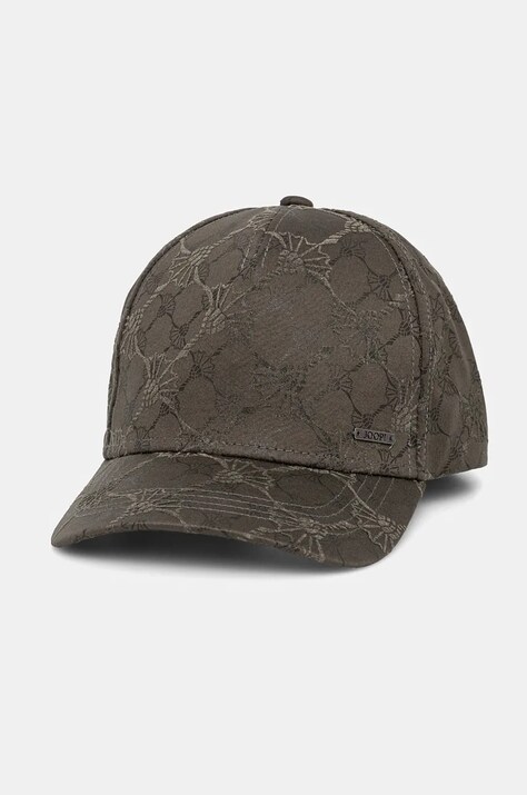 Шапка с козирка Joop! в зелено с десен 30043422