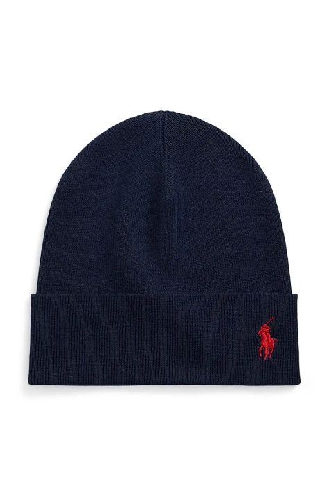 Βαμβακερό καπέλο Polo Ralph Lauren χρώμα: ναυτικό μπλε, 449959339