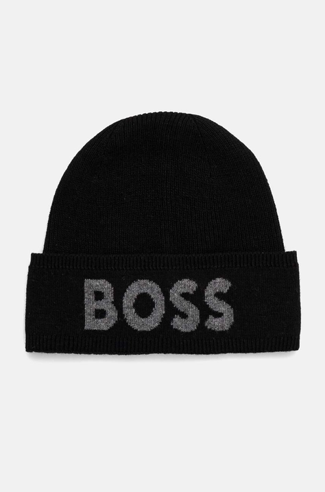 BOSS berretto in misto lana colore nero  50524348