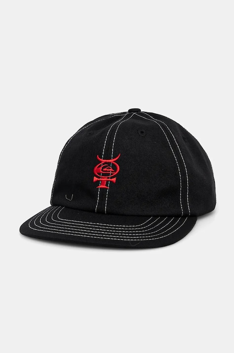 Kapa sa šiltom Quiksilver Mercury Cap boja: crna, s tiskom, AQYHA05461