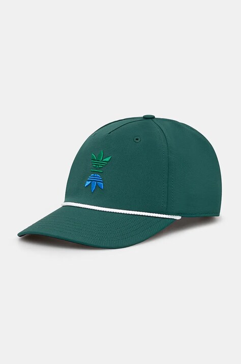 Καπέλο adidas Originals Rolling Links Five-Panel χρώμα: πράσινο, IY5356