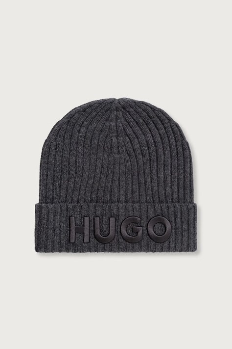 HUGO Căciulă de bărbați din lână Unisex-X565-7 gri 50527804