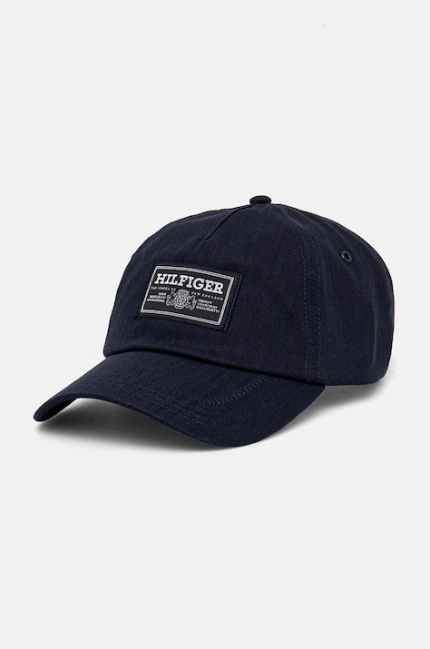 Tommy Hilfiger sapca culoarea albastru marin, cu imprimeu, AM0AM12890