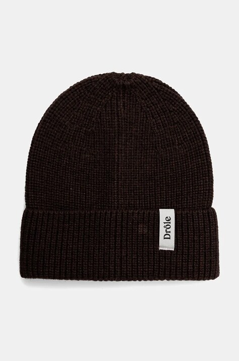 Drôle de Monsieur wool beanie Le Bonnet DrUle brown color E.BN100.WO007.BN Le Bonnet DrUle