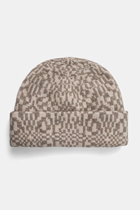 Čepice Abercrombie & Fitch béžová barva, KI112-4140