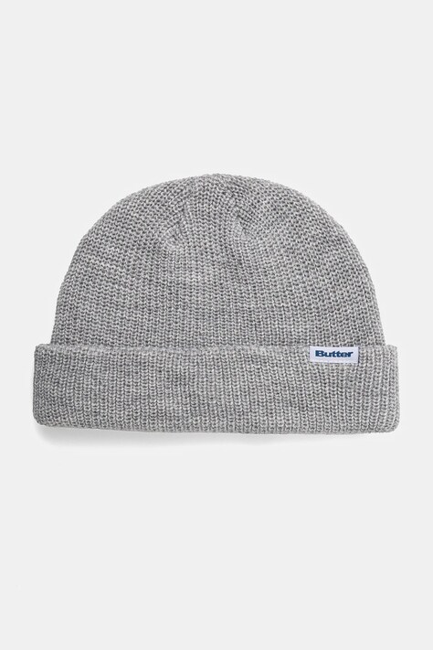 Butter Goods caciula Wharfie Beanie culoarea gri, din tesatura neteda, BG243810