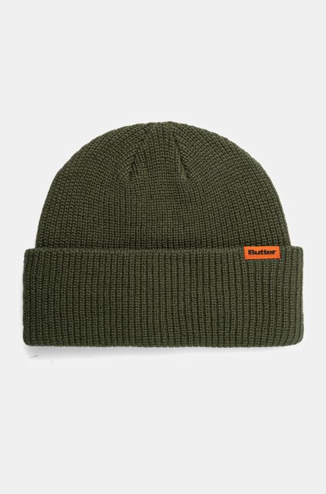 Шапка Butter Goods Tall Wharfie Beanie колір зелений  BG243811