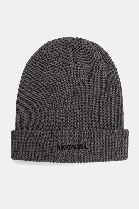 Wacko Maria czapka Knit Watch Cap kolor szary  24FW-WMA-CP04