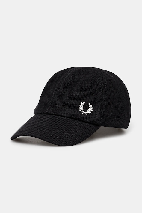 Fred Perry șapcă de baseball din bumbac Pique Classic culoarea negru, cu imprimeu, HW6726.843