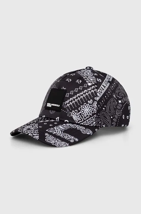 Καπέλο Karl Lagerfeld Jeans χρώμα: μαύρο, 245J3469