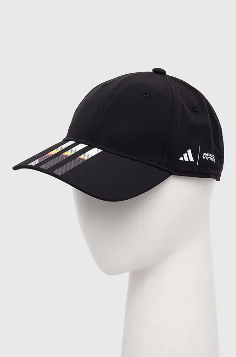 Kapa sa šiltom adidas Pride boja: crna, s aplikacijom, IZ5016