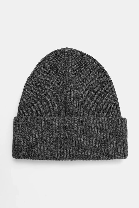 United Colors of Benetton czapka z domieszką wełny kolor szary z cienkiej dzianiny 1235UA00N