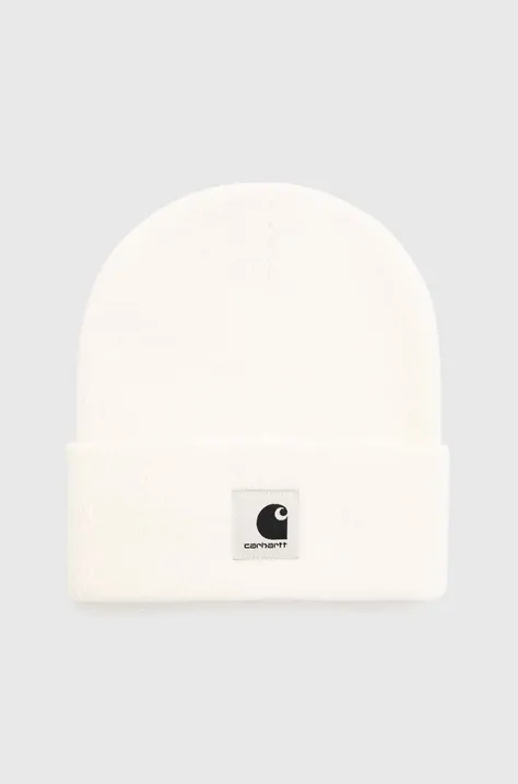 Carhartt WIP czapka Ashley Beanie kolor beżowy z grubej dzianiny I031970.D6XX
