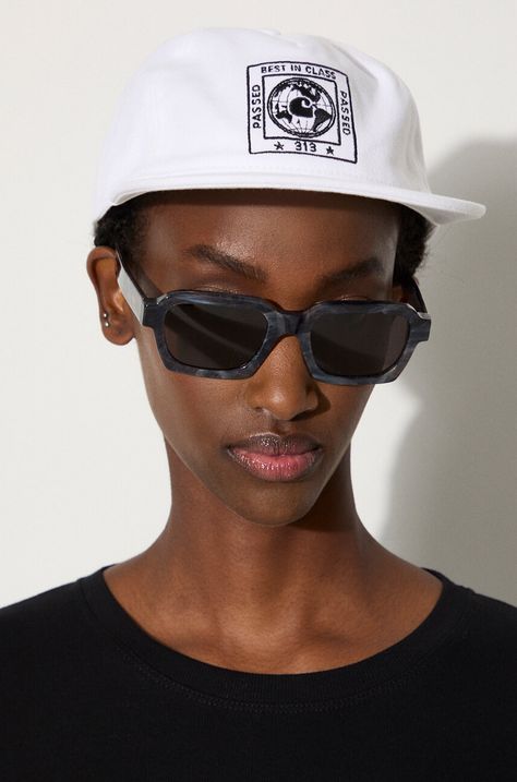 Βαμβακερό καπέλο του μπέιζμπολ Carhartt WIP Stamp Cap χρώμα: άσπρο, I033625.00AXX