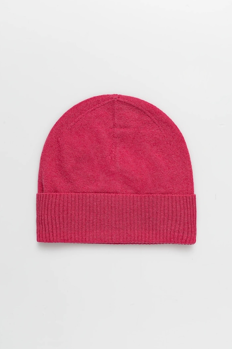Шерстяная шапка United Colors of Benetton цвет розовый  1002DA010
