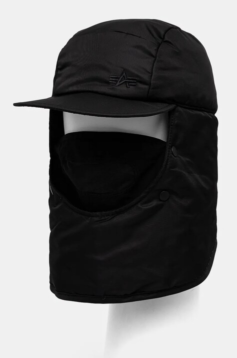 Шапка Alpha Industries цвет чёрный из толстого трикотажа 148904