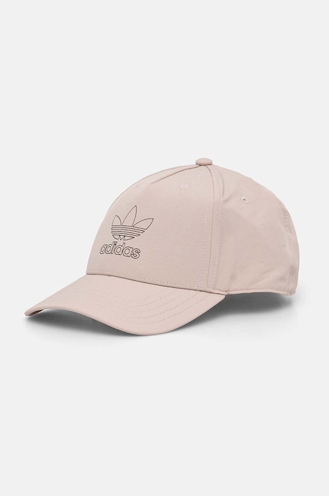 Kšiltovka adidas Originals béžová barva, s aplikací, IX9783