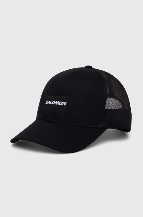 Kapa s šiltom Salomon črna barva, LC2024100