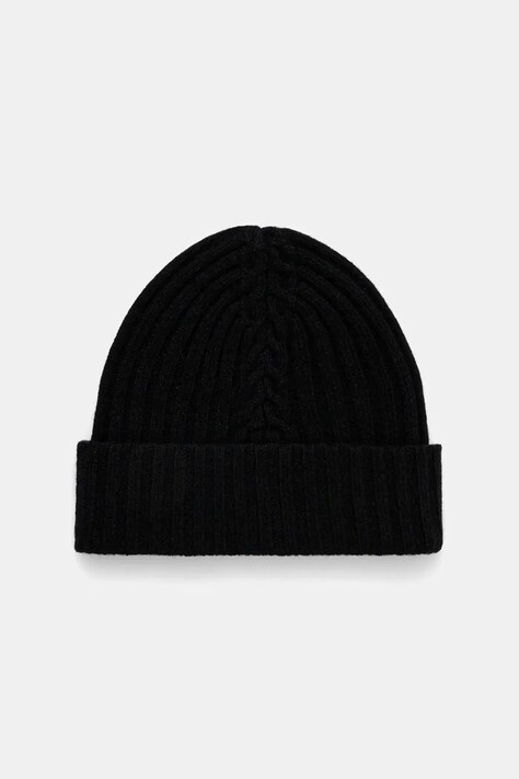 Шапка с вълна United Colors of Benetton в сиво от плътен трикотаж от вълна 1244DA011