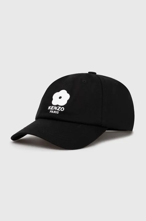 Kenzo czapka z daszkiem bawełniana Cap kolor czarny z aplikacją FE68AC411F41.99
