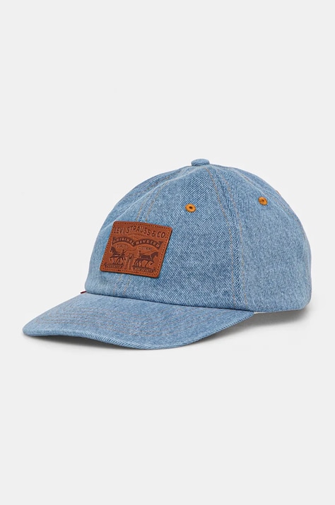 Bavlnená šiltovka Levi's jednofarebná, 000A9-0008