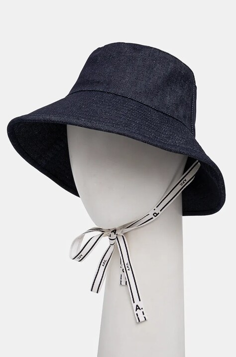 A.P.C. pălărie din denim bob rachel 2.0 culoarea albastru marin, COCSX.M24136