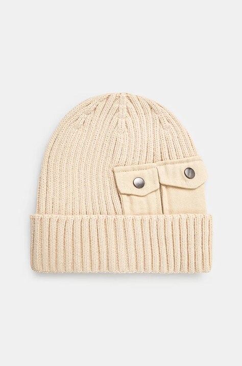 Čiapka Alpha Industries Utility Beanie béžová farba, 138904